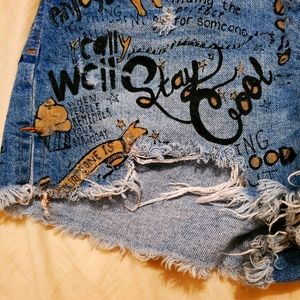 Denim doddle shorts